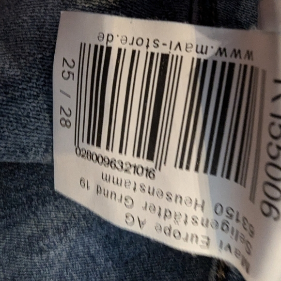 Mavi Lucy Super High Rise Super Skinny Denim Blue Jeans Mid Wash Womens 25/28 - Picture 6 of 7